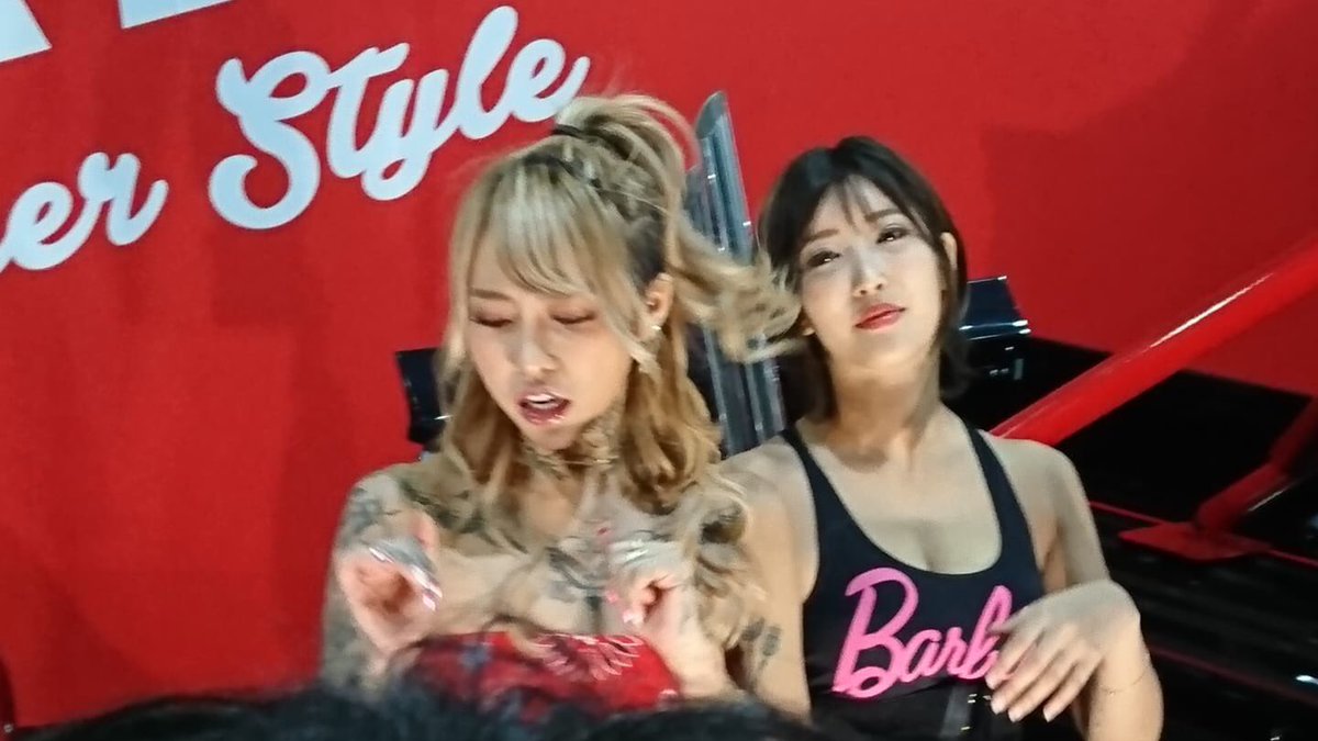 Yusuke 大阪オートメッセにて 泉麻那さん Tattooめちゃくちゃ綺麗 そして美人 泉麻那 大阪オートメッセ インテックス大阪 Tattoo