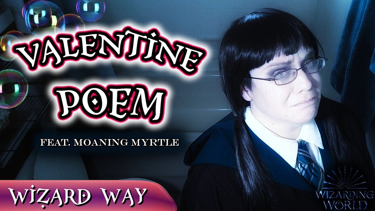 WizardWayKris's tweet photo. Happy #ValentinesDay from #WizardWay! I present to you... #MoaningMyrtle's Valentine Poem! This ghost definitely fancies someone! Find out who! 👇👇👇
🔷️🔹️ https://t.co/mc5BUVTND4 🚽💦 https://t.co/4wn16SSJJ2