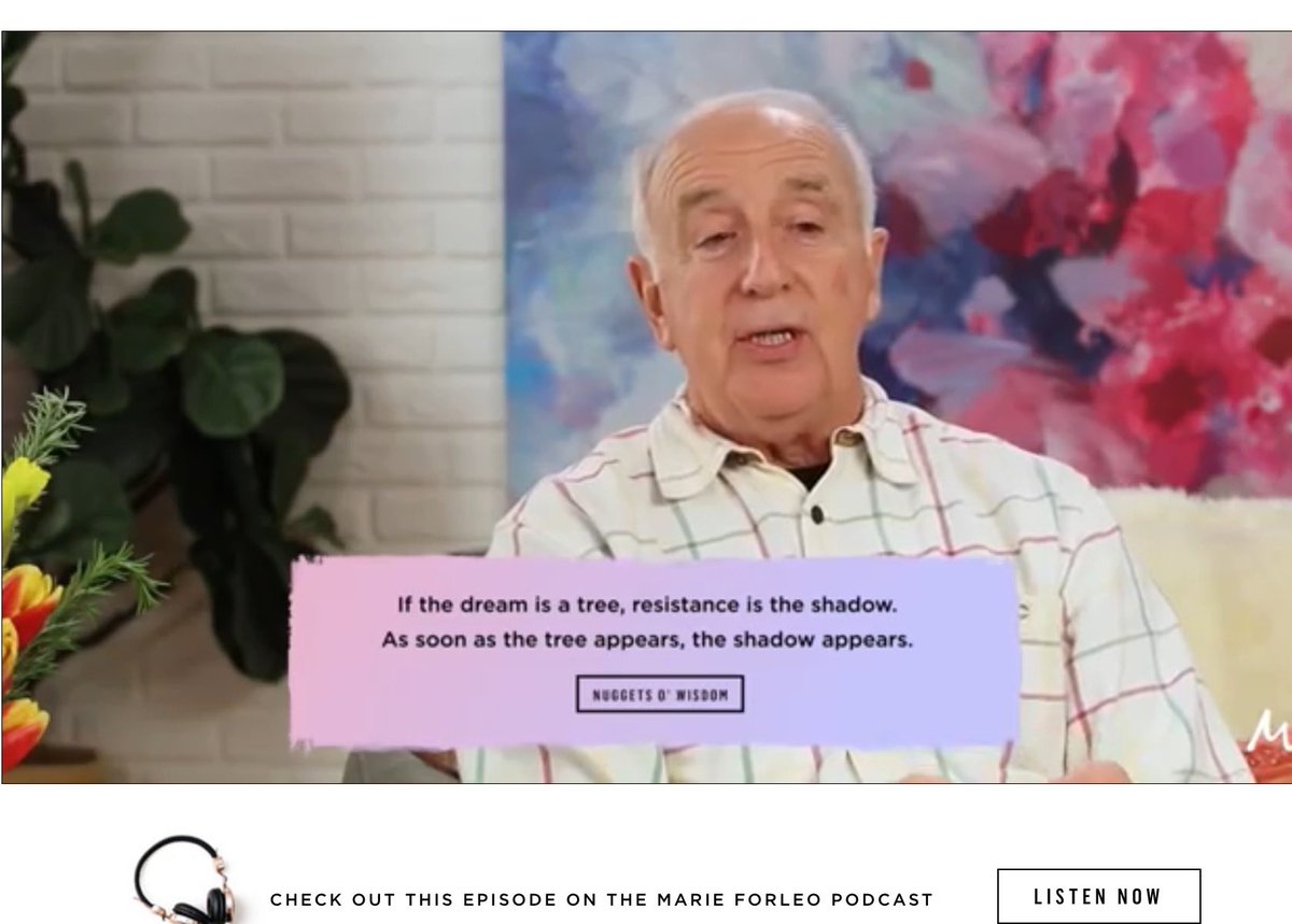 ta_nye_ah's tweet image. What a beautiful analogy #stevenpressfield! TY ⁦@marieforleo⁩ for your honest and generous interview. Loved the candor! #marieTV #Resistance