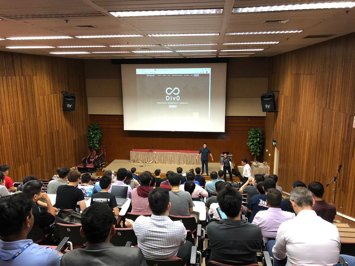 div0_sg's tweet photo. Thank you TÜV SÜD PSB for hosting us and Centurion Infosec for the pizzas and drinks! DevOps Pattern by Vladimir and Registry Forensic by first time speaker, Abhradeep Banerjee were both excellent. 

Thank you to everyone involved and see you again next month!!
@TUVSUD 
#Div0 https://t.co/oXwQsMFWDj
