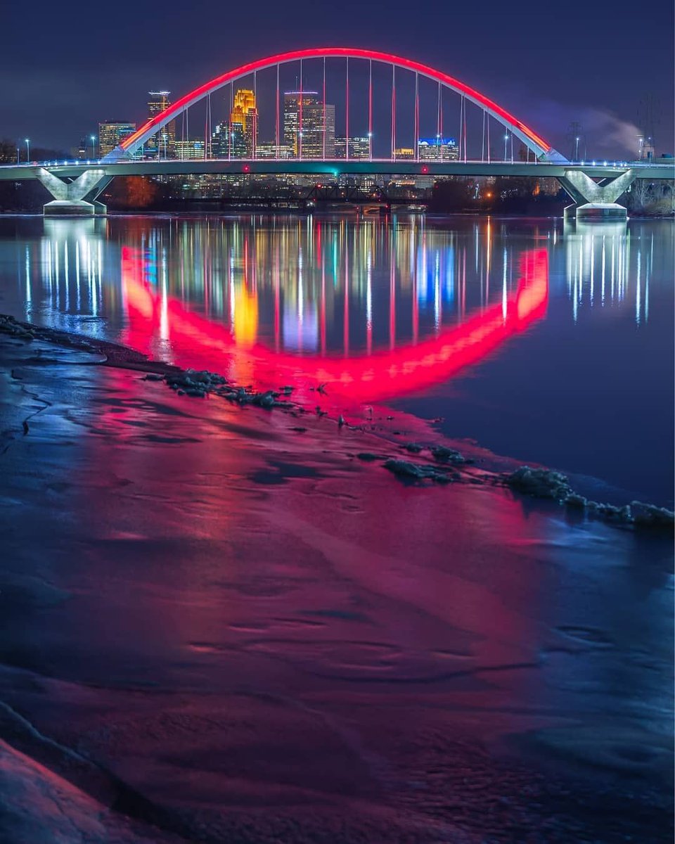 Happy #ValentinesDay from the Lowry Avenue Bridge. Photo by Patrick Forslund Photography.