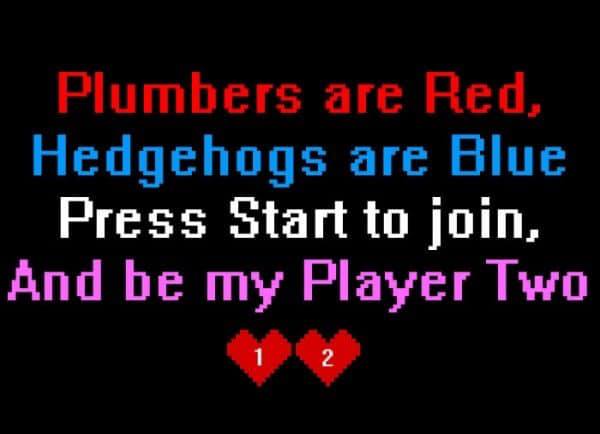 248gamingdotcom's tweet photo. Be my player 2? #valentines #player2 #poetry #gaming
#mario #sonic https://t.co/foXHnDTDp2