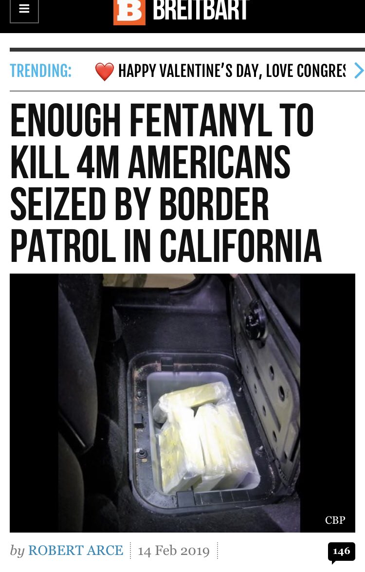 2runtherace's tweet photo. Enough Fentanyl to Kill 4M Americans Seized by Border Patrol in California!! Anon notable!!
https://t.co/ahypcG4hVW
#QAnon #FentanylBust @realDonaldTrump https://t.co/eH2u32VZyr