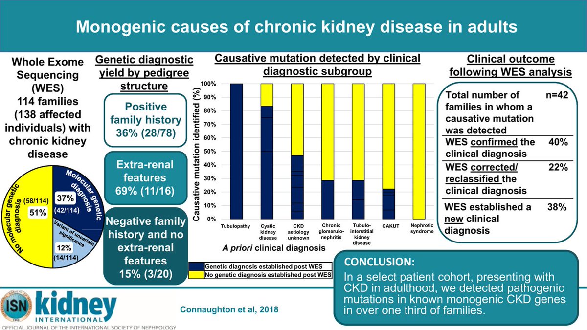 #GraphicalAbstract
doi.org/10.1016/j.kint…
@BostonChildrens @Beaumont_Dublin #WholeExomeSequencing #CKD