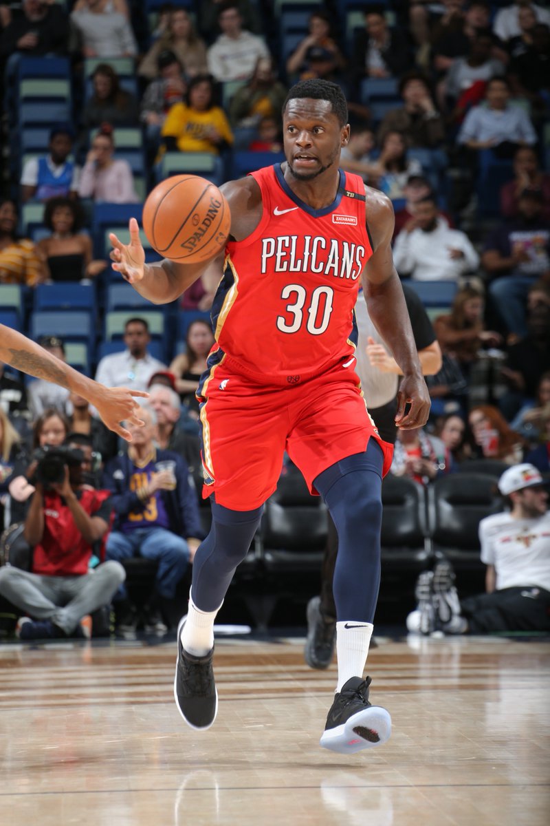 NBA's tweet photo. Jrue Holiday (32 PTS, 7 AST, 5 REB) and Julius Randle (33 PTS, 11 REB, 6 AST) guide the @PelicansNBA to victory over OKC at home!

#DoItBig 131
#ThunderUp 122

Jahlil Okafor: 12 PTS, 8 REB
Westbrook: 44 PTS, 14 REB, 11 AST https://t.co/XPfASn0jqh