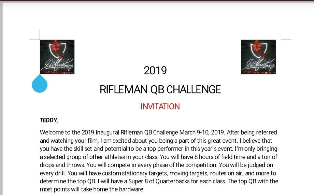 TedrickWJr's tweet image. Thanks for the invite @QBCoachDKing 
#topQB