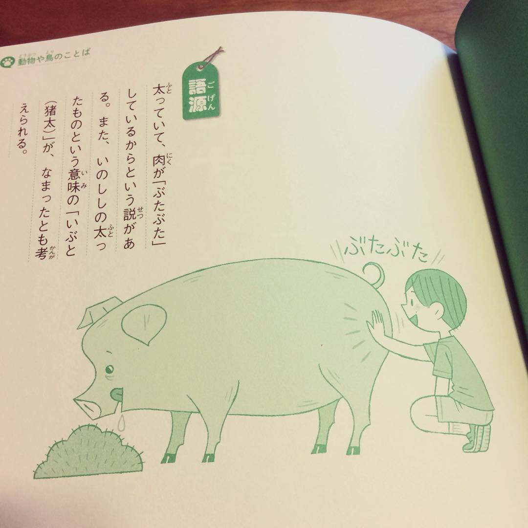 たじま なおと ほるぷ出版 ことばの由来博物館 いきもののことば の挿絵を描きました ぶたの語源 は肉がぶたぶたしているからとか たぬきの語源は魂抜きからなど楽しい由来がたくん載っています おそらく2月21日あたりに発売です T Co たじま なおと ほるぷ出版 ことばの由来博物館 いきもののことば の挿絵を描きました ぶたの語源 は肉がぶたぶたしているからとか たぬきの語源は魂抜きからなど楽しい由来がたくん載っています おそらく2月21日あたりに発売です T Co