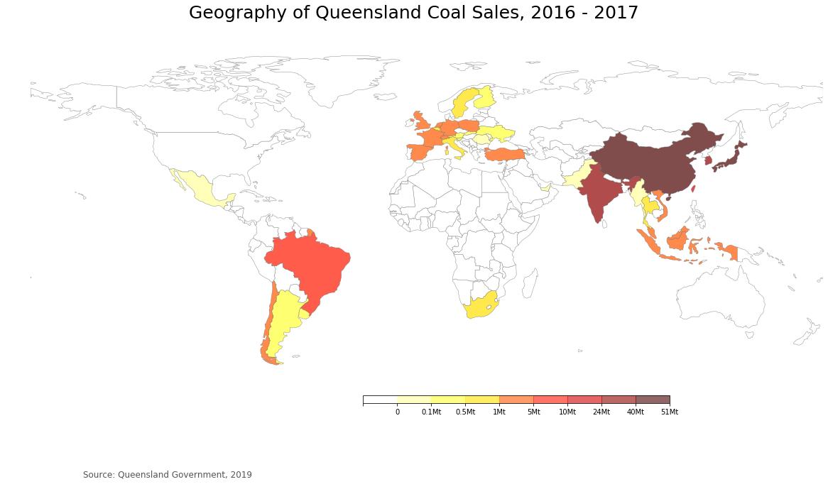 ROM_Resources's tweet image. Do you know what countries Queensland mines export coal to? Find out in a new ROM Resources' blog post.
romresources.com.au/blog/queenslan…