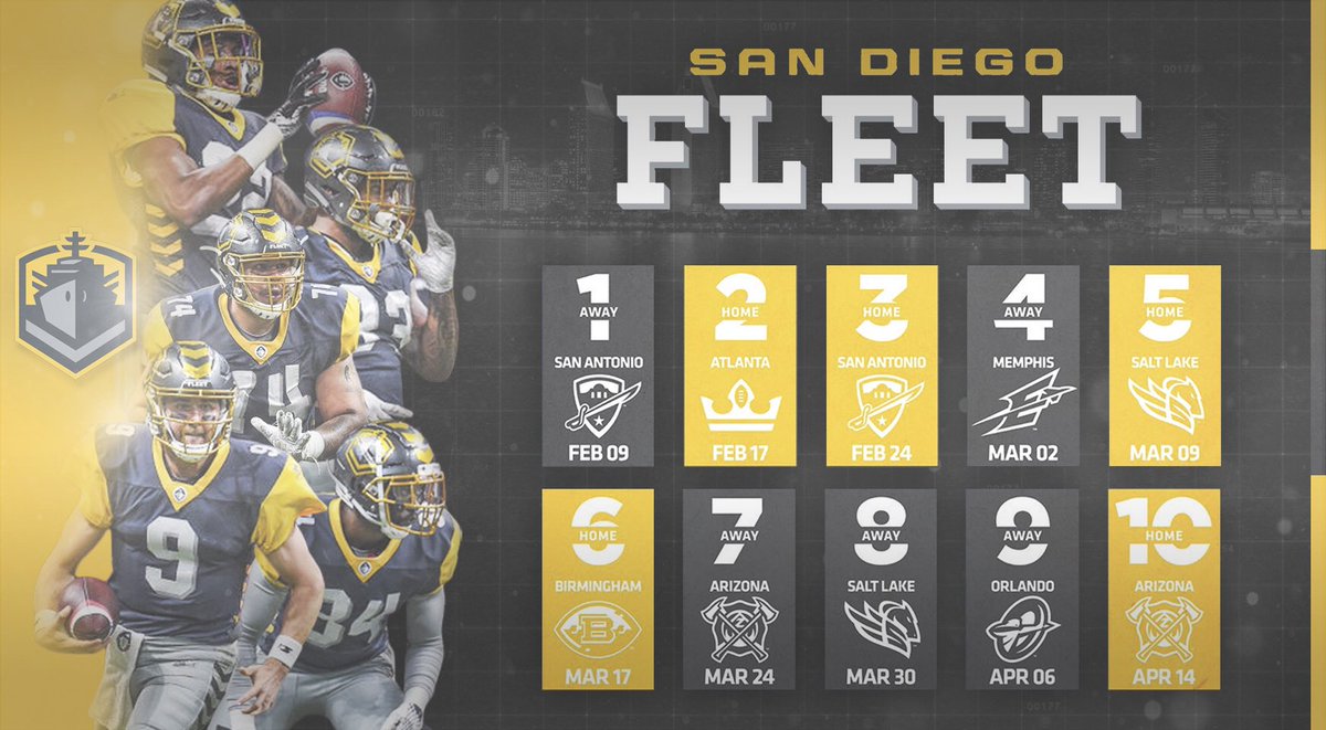 Jtruong53's tweet image. San Diego Fleet Season Schedule ⚓️

#AllHandsOnDeck | #SDFleet