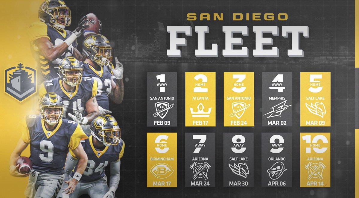 Jtruong53's tweet image. San Diego Fleet Season Schedule ⚓️

#AllHandsOnDeck | #SDFleet