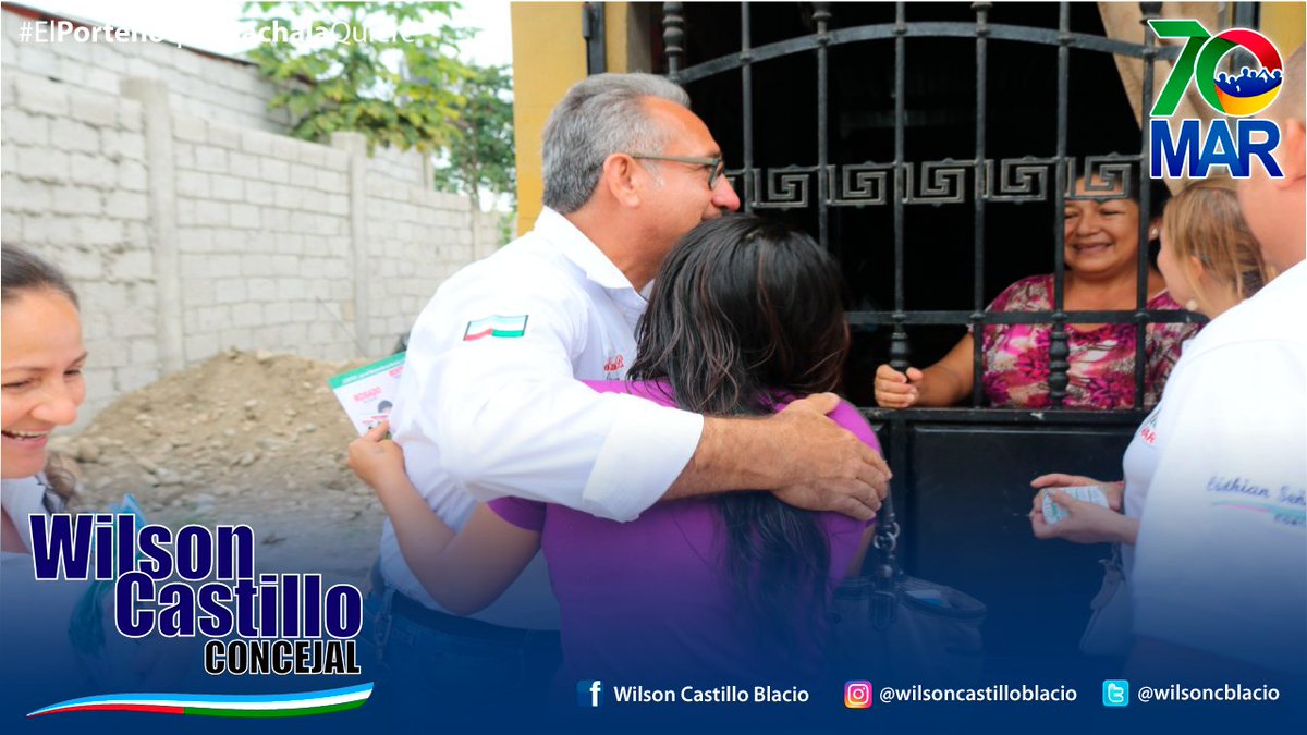Los Barrios González Rubio y Carmen Bautista y todos los porteños ya confirmaron su voto para la Lista 70, cada vez mas las personas se unen a este cambio y transformación que se viene en #Machala.
¡Gracias #PuertoBolívar! Su apoyo nos impulsa a seguir en esta lucha