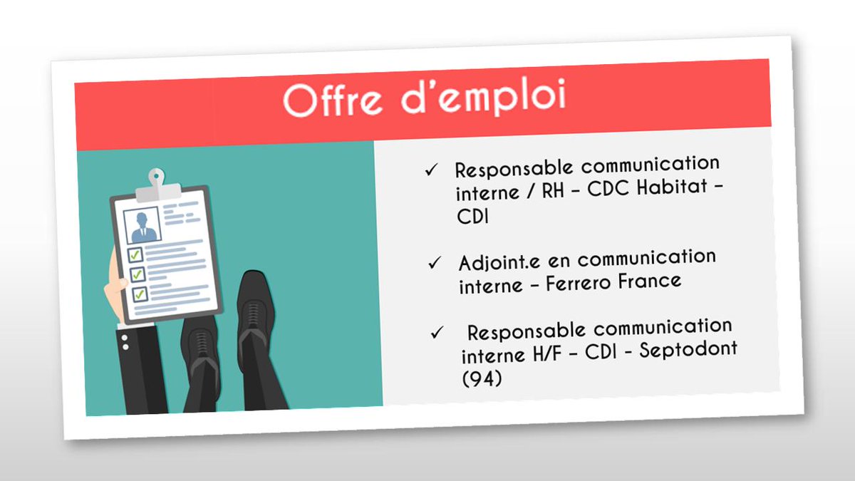 AfciOfficiel's tweet photo. [Offres d'emplois] #Septodont @FerreroFR et @CDC_Habitat recrutent !  #ResponsableCom #Communication #CommunicationInterne #Cominterne--->https://t.co/naj1JMfJ1b https://t.co/3YIo9TjrOO
