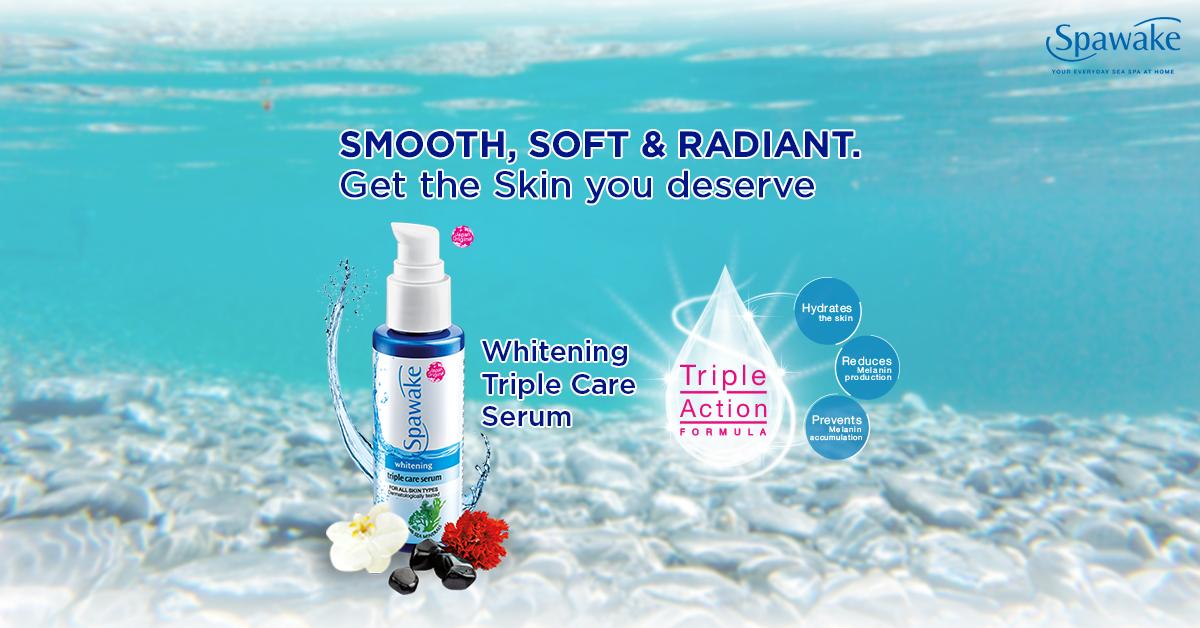 SpawakeIndia's tweet photo. Buy the Whitening Triple Care Serum and get your skin smooth, soft &amp; radiant. Formulated with Japan's Advance Brightening Complex, it gives triple the benefits to your https://t.co/OPJlGW5vWZ Now ! #Serum #Spawake https://t.co/5ZNWTDv0Vm