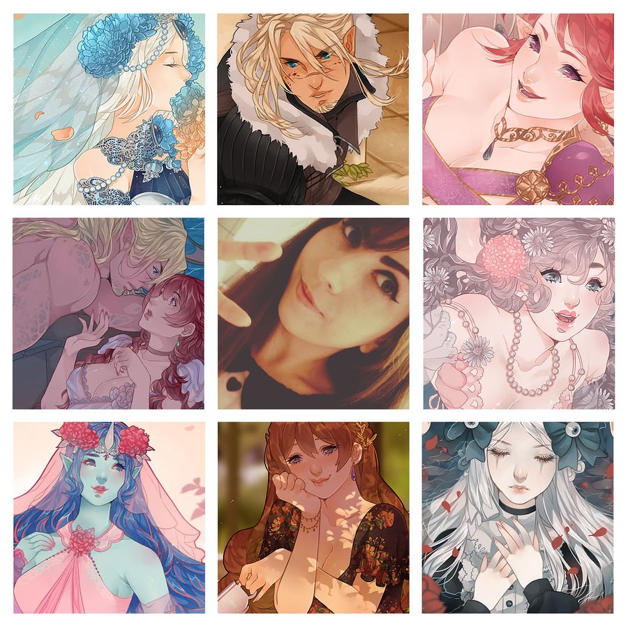 this is going around again and I think I never posted 
mine here? it's from June 2018 tho, if I ever get some more
presentable art I make a newer one of this ;//u//;  #artvsartist 