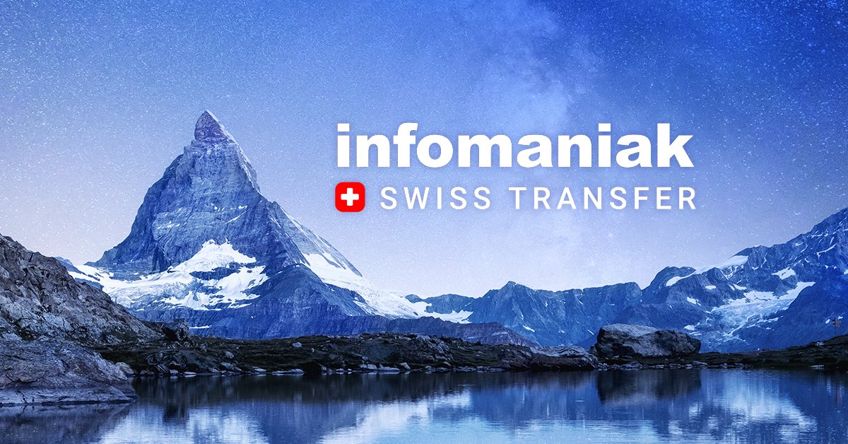 Vous utilisez #WeTransfer ? Passez à SwissTransfer.com et envoyez jusqu'à 20 Go de données en une fois ! Tout est sécurisé et hébergé en Suisse dans les datacenters écologiques d'Infomaniak 🔒🌱🇨🇭 news.infomaniak.com/alternative-su…