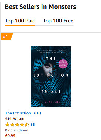 SarahLStewart_'s tweet photo. It's official, #ExtinctionTrials is a monster bestseller! And also a monster bargain - get it for only 99p while you can! Because there's always room in life for more dinosaurs https://t.co/P1gMlNv2v2