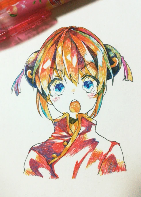 #巻き貝真似してみた貝
大量にカラーボールペンがあったので出来心で真似させていただきました✒
めっちゃくちゃ難しい… 