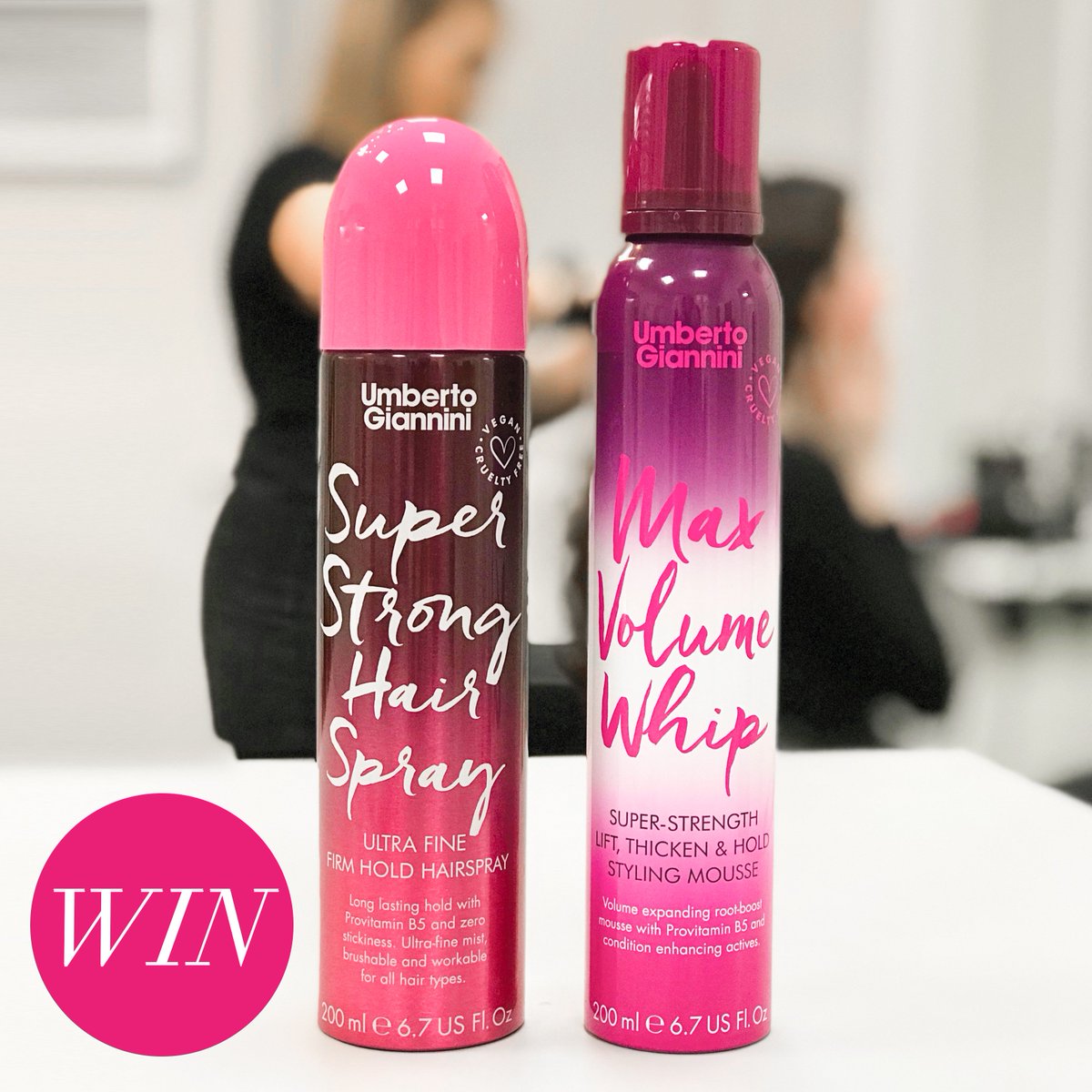 #FREEBIEFRIDAY! RT and follow <a href="/hairmagazine/">Hair Magazine</a> <a href="/umbertogiannini/">UMBERTO GIANNINI</a>
 for your chance to #win this gorgeous duo from the Thick-tastic range, perfect for giving fullness and hold to fine locks . Vegan and cruelty-free too! (ends 17.2.19 @ 11:59 pm) #giveaway #competition #giveawayalert