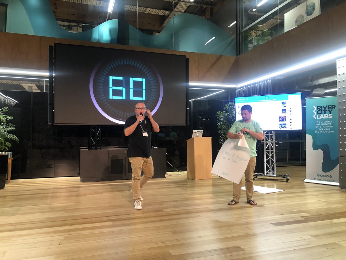 yasgrigaliunas's tweet photo. Pitch number 4.....#SWBNE19 @RiverCityLabs #startups #techstars #Plugd https://t.co/5OLPc42IQ1