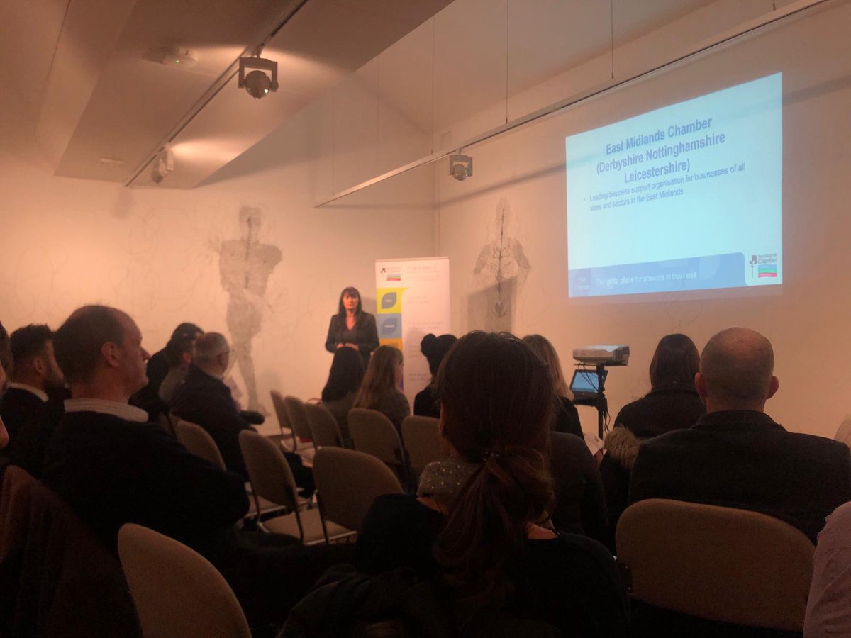 Great event at @derbymuseums - really informative session by @EMChamberNews . #connectingbusiness #emcc