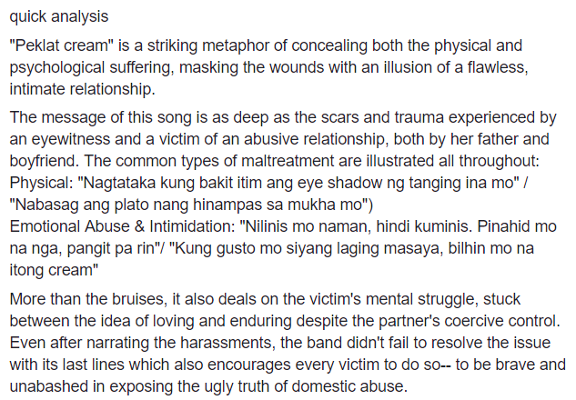 Pondering on "Peklat Cream" song by <a href="/TheBotflies/">BATB</a> #pdrjwrites #PG youtube.com/watch?v=GHaKcS…