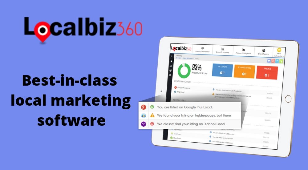LocalBiz360's tweet image. Best-in-class local marketing software. Know more localbiz360.com  #marketing #business #digitalmarketing #agencies #localbusiness #brand #franchise