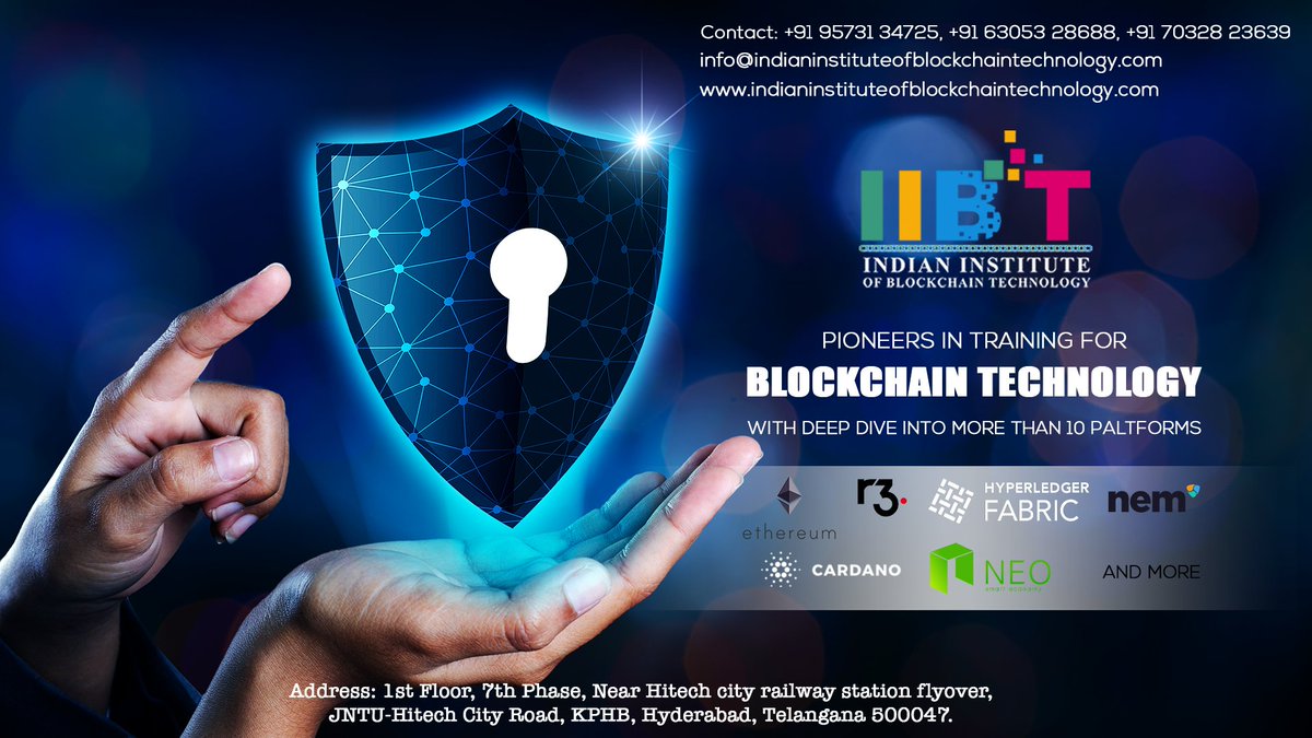 IIBTHyderabad's tweet photo. IIBT is pleasured to deliver the Best Blockchain Training in Hyderabad that helps to know the usage of technology to understand the benefits and opportunities that exist, improve existing systems.
Visit Our Website:  https://t.co/esV2pSdhQ7
#IIBT #Blockchaintechnology #Hyderabad https://t.co/j3H3ksJqtK