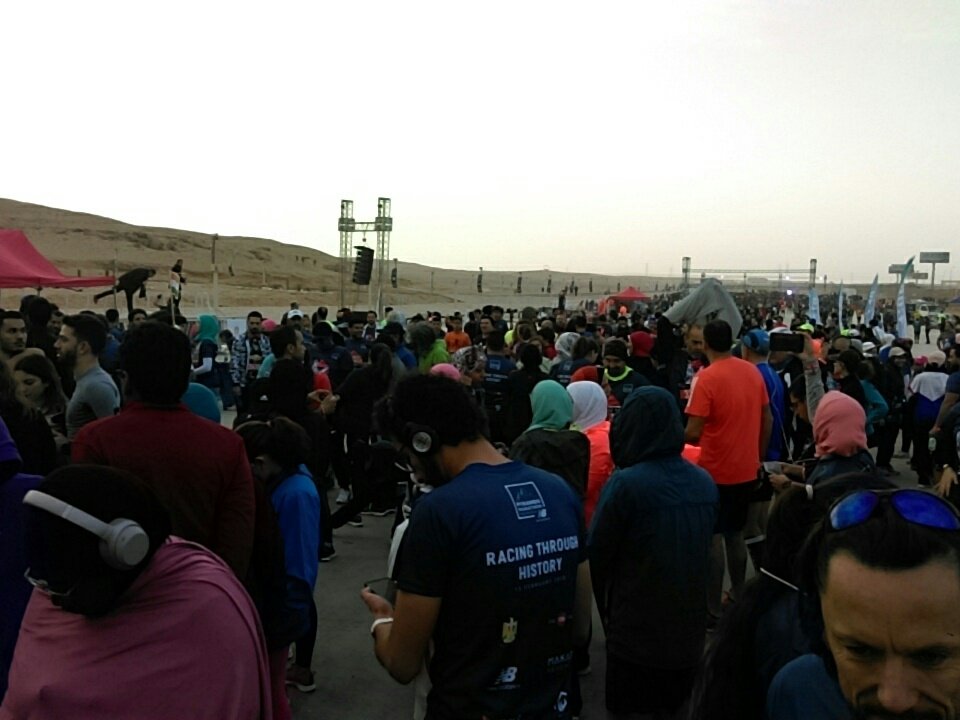 NcbisPrimary's tweet photo. #pyramidsmarathon NCBIS community taking part.... Racing through history! Getting ready at the start line! @NcbisSecondary @NCBISDutch https://t.co/b3Ubi0kXRF