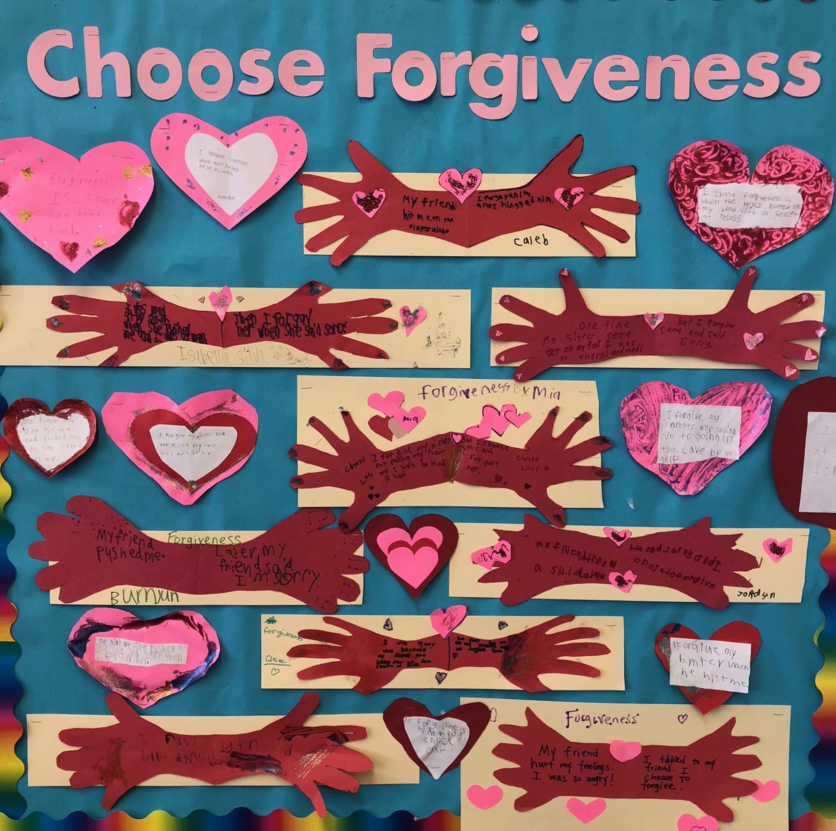 GardnerKinau's tweet photo. Walkthrough Views - February is SEL month and at Kahala we Choose Love. This quarter we are focusing on Forgiveness. @ScarlettMLewis #chooselove #KahalaPride #ValentinesDay https://t.co/LeGWbIdAsr