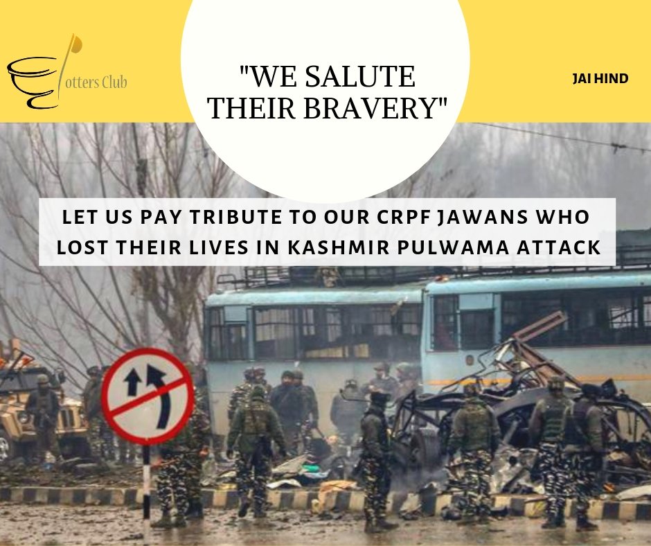 PottersClub_'s tweet photo. RIP to all the CRPF jawans! 

Visit: https://t.co/FQvR1RayIZ

#pulwamaattack #attack #pulwama #indian #army #soldiers #hindustan #india #14feb #salute #pottersclub #restinpeace #surgicalstrike #indiangovernment #jaihind #hindustani #respect #rip #veergati #emotions #revenge https://t.co/Ke18M2vVRh