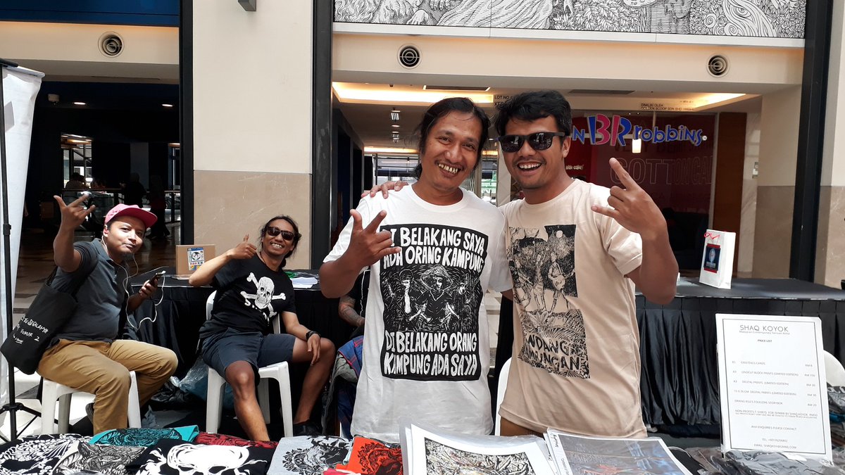 Im #selling my #prints #art together with Dendang Kampungan #band from Indonesia at Democracy in Action festival by <a href="/ForseaKL2019/">FORSEA KL 2019 / Democracy Fest</a> ! #artwork #Indonesia #festival