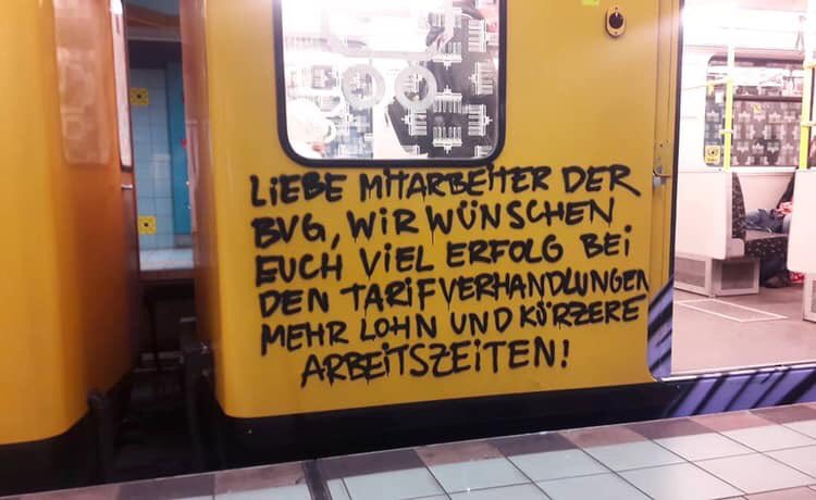 Solidarität mit den Kolleg*innen der BVG #weilwirdichlieben #BVGStreik #tarifdeluxe