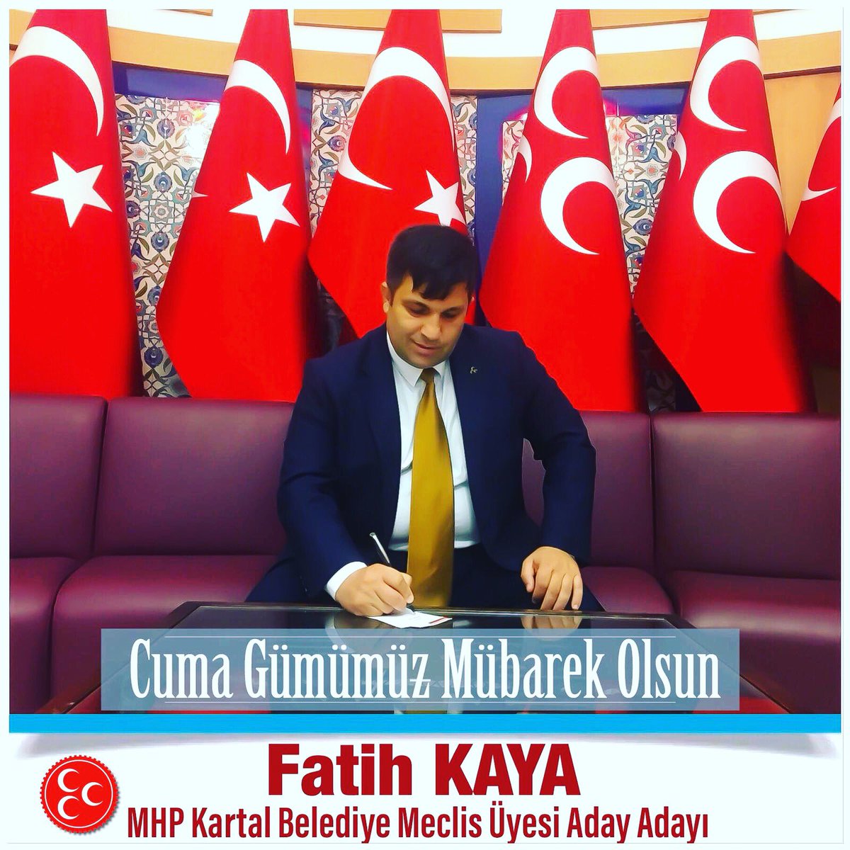 Cuma Günümüz Mübarek Olsun 
#FatihKaya
#BekaİçinMilliKararCumhurİçinİstikrar
#Cumhurİttifakı #MHP #MHPİstanbul #MHPKartal #ŞimdiSözSeninKARTAL
#CumaGünümüzMübarekOlsun