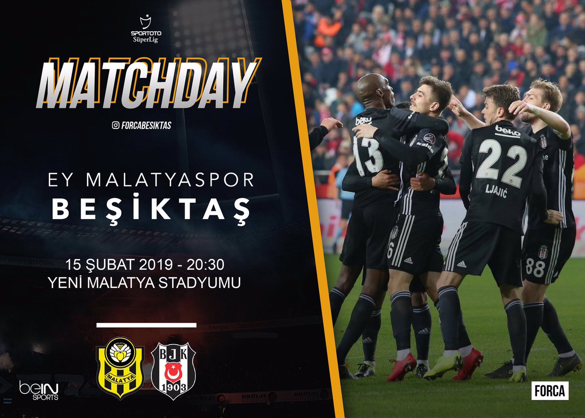 #matchday | EY Malatyaspor-Beşiktaş
#BeşiktaşınMaçıVar #EYMvBJK