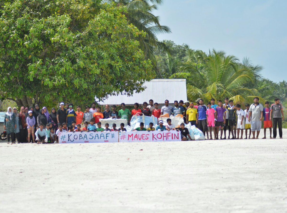 youth_maldives's tweet photo. We would like to thank the youth of HA.Baarah for an their exceptional work cleaning the island and collecting  352KG of plastic waste!
@AllianceSports_  you guys did a great job taking the initiative and coordinating the event so well.
#Kobasaaf #maveskoffin https://t.co/fXg6bbz5N5