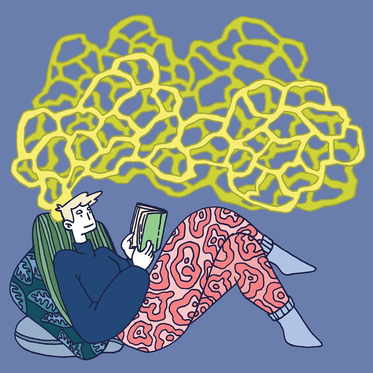 Linehostrup's tweet image. Reading every day keeps the winter depression away.