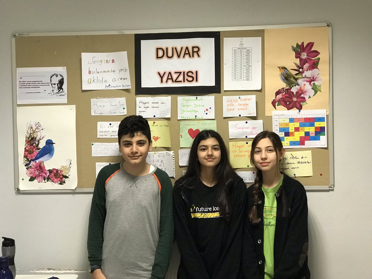 “...Sevgi, değişimin mührüdür.”
7.sınıflarda “Sevgi”konulu özdeyişlerimiz panomuzda yerini aldı. #DuvarYazısı #TürkçeZümresi <a href="/meltemturker_/">Meltem Deniz</a> <a href="/coskunfrt13/">Coşkun Fırat</a> <a href="/KvancBarlas/">Kıvanç Barlas 🇹🇷</a> <a href="/YildirimHurihan/">Hurihan Yıldırım KURTARAN</a>