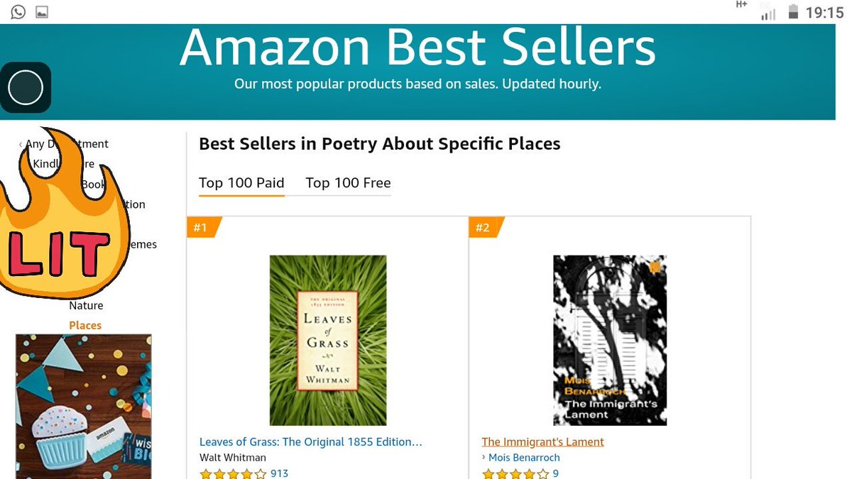 MoisBenarroch's tweet photo. My poetry book The Immigrant's Lament is Top5 in 3  categories, reached rank 40,000 in amazon
Thanks @TwBookClub 
Great promoting for #poetrylovers 

https://t.co/YUyiCdxbmQ
@MoisBenarroch @ https://t.co/6CDMSuXDX6
#poetry #kindle #books 
#booklibro 
https://t.co/bZgngPpu8t https://t.co/snvGbJBeWE