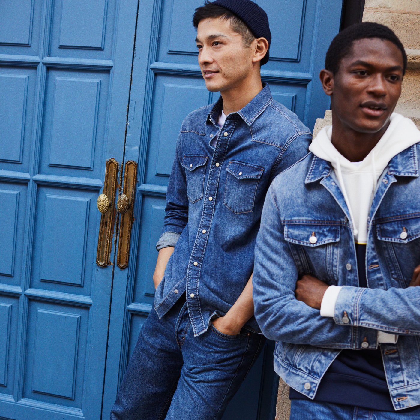 H&m denim shirt cheap