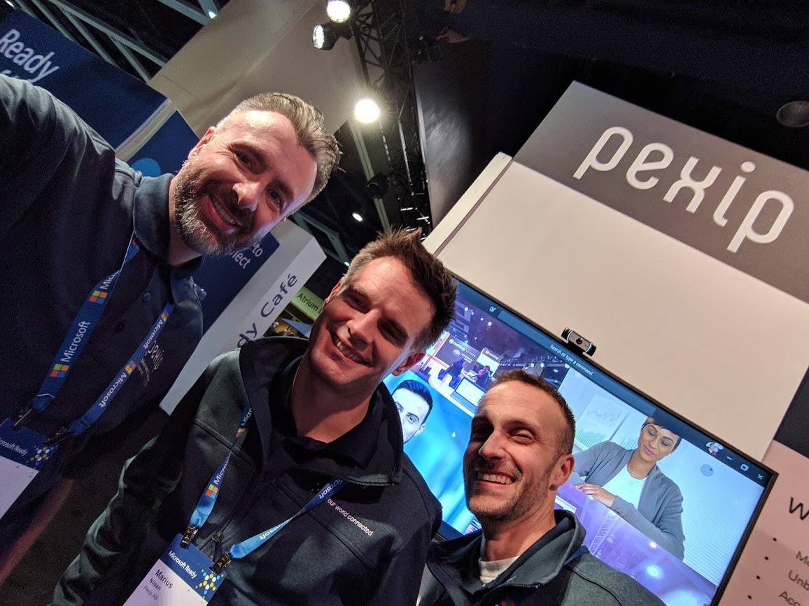 pexip's tweet photo. Last chance to meet these guys at Microsoft Ready today! Don't miss the Pexip speaking session on Cloud VIdeo Interop for @MicrosoftTeams together with @timrang today at 1pm at the Washington Convention Center! #MSReady https://t.co/RwOl6Q9mbl