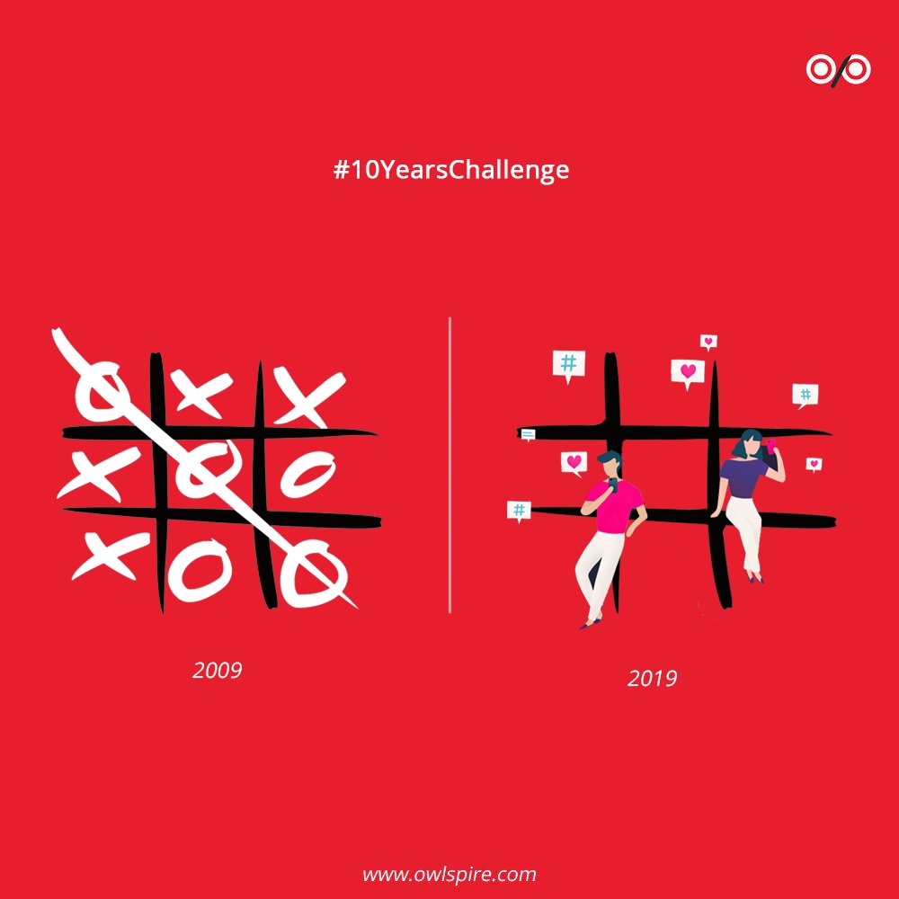 Kept us on TICS then. Keeps us on TACS now. TOES goes our #10yearschallenge! Forever until, love you HASHTAGS ❤️