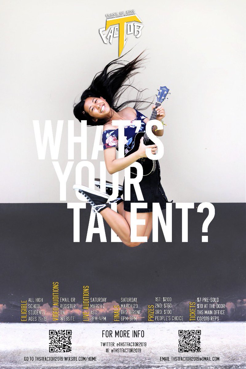 THSTITANS2019's tweet photo. 🖤🔱🖤🔱🖤🔱🖤🔱🖤🔱🖤🔱🖤

Hey there Guam, Tiyan High’s annual talent competition is going island-wide for 2019! If you’re a 14-19 yr. old high schooler, show us what your talent is at this year’s T-Factor! #WhatsYourTalent 

🖤🔱🖤🔱🖤🔱🖤🔱🖤🔱🖤🔱🖤 https://t.co/UvcYXCwCJj