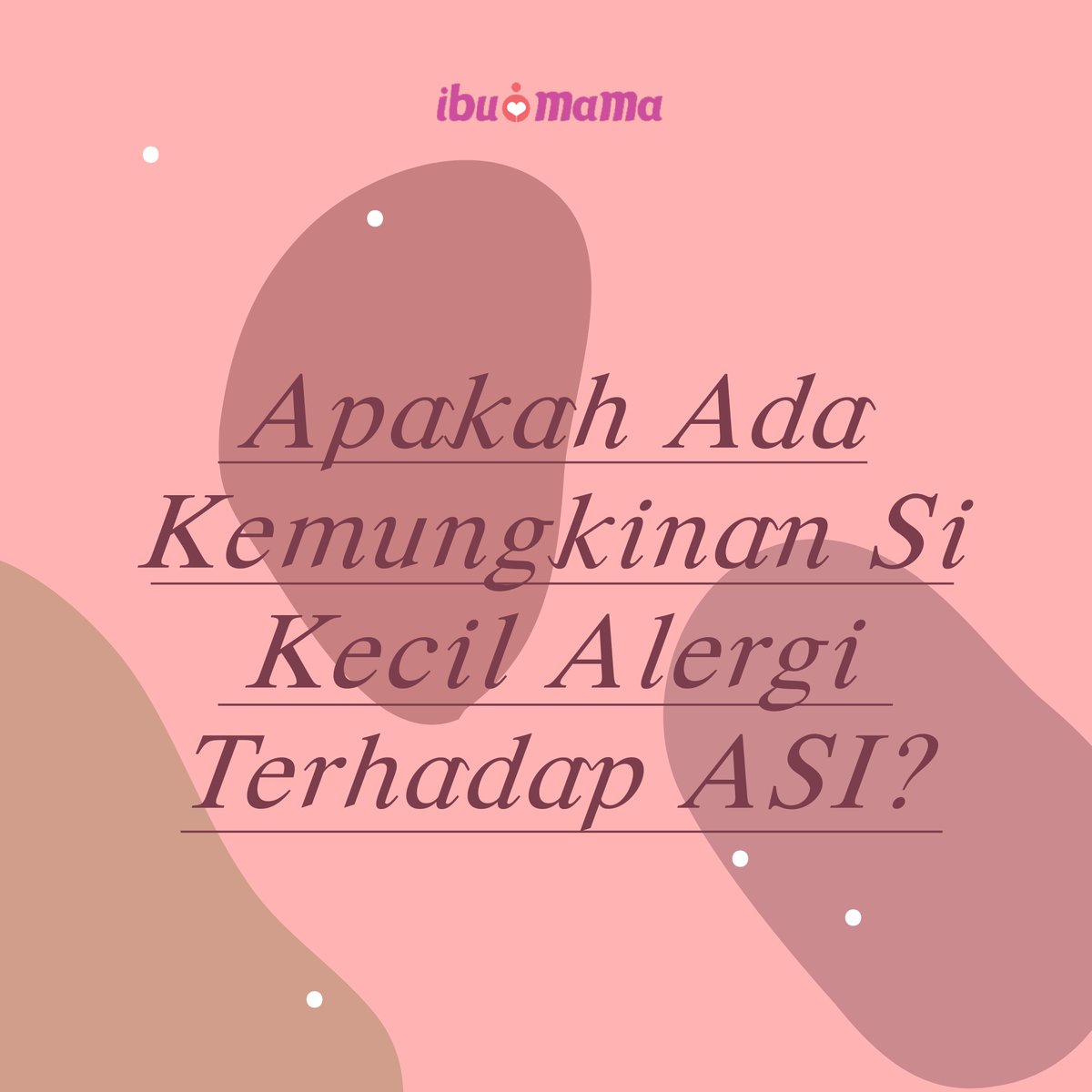 IbuDanMama's tweet photo. Mam, kemungkinan si kecil alergi terhadap ASI itu ada, tetapi alergi terhadap apa yang ada di dalam kandungannya.
ASI terbuat dari ragam makanan dan minuman yang masuk ke dalam tubuh Mam. https://t.co/0oa1y24RVQ