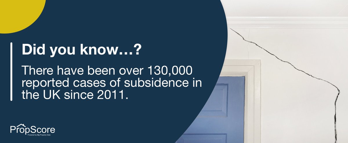 Our #FridayFact today is all about #subsidence.
Exciting? No. Important to know? Yes.
Check your home's stability with a PropScore PropCheck Report. 
(Then go and enjoy your weekend!)
propscore.co.uk