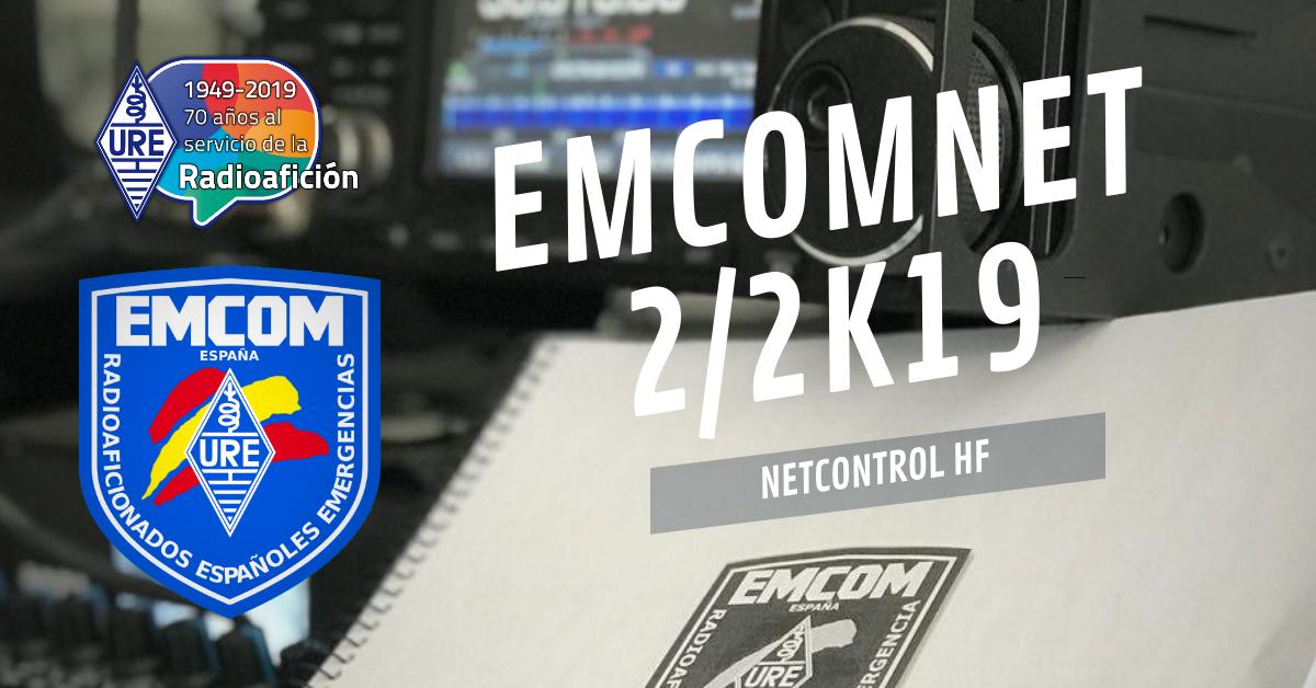 El Domingo 17 de febrero tenemos el ejercicio mensual a las 08:00h-12:00h UTC denominado 2/2K19 NETCONTROL HF. Frecuencias habituales de emergencias en HF y temática de control de red.