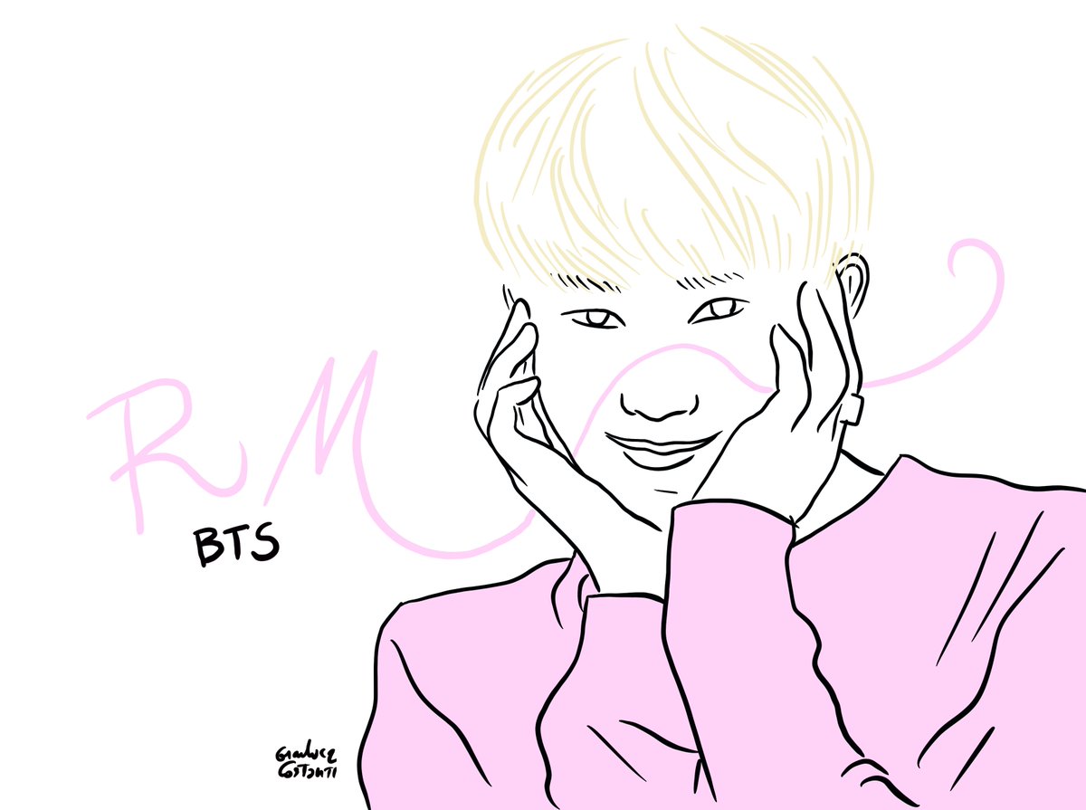 Hello! I draw BTS... #bts 
#방탄소년단 <a href="/BTS_twt/">방탄소년단</a>