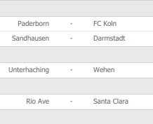 DavesLongshots's tweet photo. Koln to score over 2.5 goals, 11/5

Late goal after 80th min on both games
Sandhausen v Darmstadt
Unterhaching v Wehen
--------------------------
Rio Ave game Over 1.5 goals in first half, 11/5 https://t.co/uGULxl8hWk