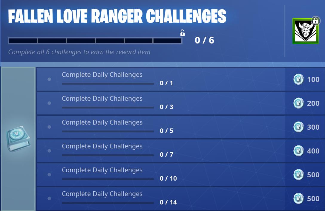 Fortnite News On Twitter Here Are The Fallen Love Ranger Challenges Fortnite Love Ranger Challenges Fortnite Love Ranger Challenges Fortnite Fortnite News On Twitter Here Are The Fallen Love Ranger Challenges Fortnite