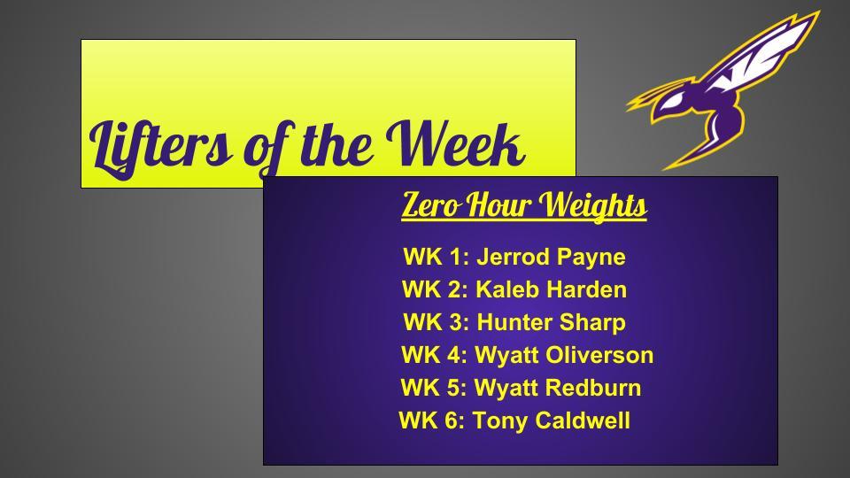 VcPhysEd's tweet photo. Updated Lifters of the week!#RISE#OPPORTUNITY @VCHShornets @vcentersports @VC_Basketball @USD262 @VCFB https://t.co/S47YZxmlqJ