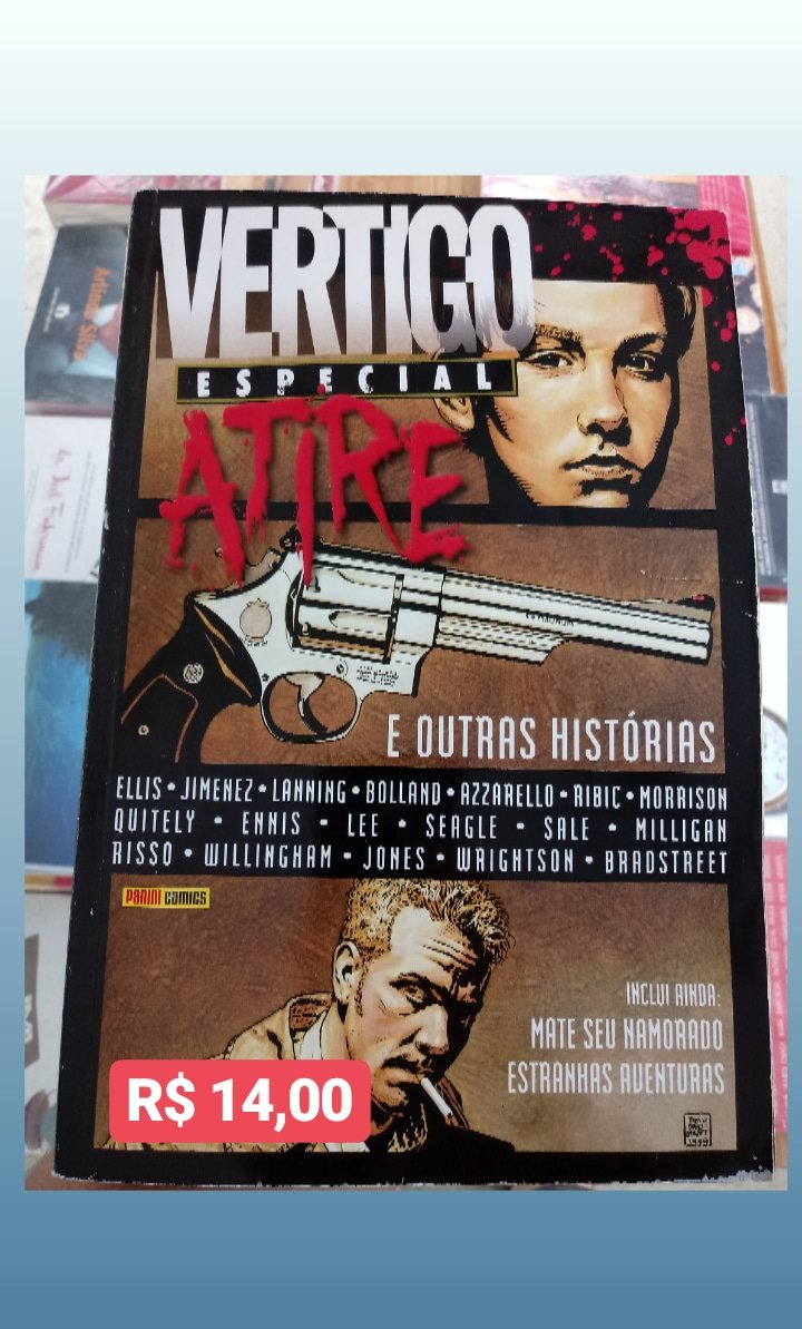 Sebodasarvores's tweet photo. #SextaDetremuraSDV
#EuGostariaDe
Dica da lojinha: "Vertigo especial Atire e outras histórias" R$ 14,00 💸(na loja). Desaconselhável para menores de 18 anos 🔞
#dicadalojinha #quadrinhos #vertigo #atire #ellis #jimenez #suspense #venhaconferir #venhanosvisitar #temosmuitomais https://t.co/JJm4Xrh0NS